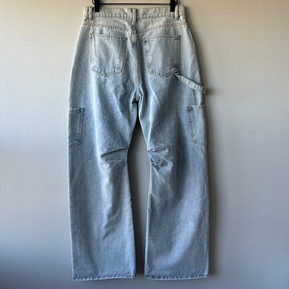 Lioness Miami Vice Cargo Jeans Denim Blue Women's Size Medium - Picture 4 of 13